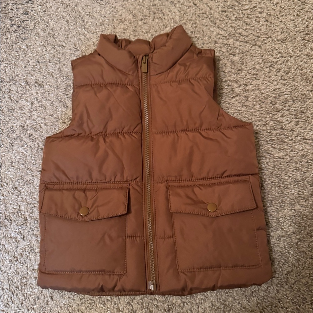 Old Navy Tan Puffer Vest